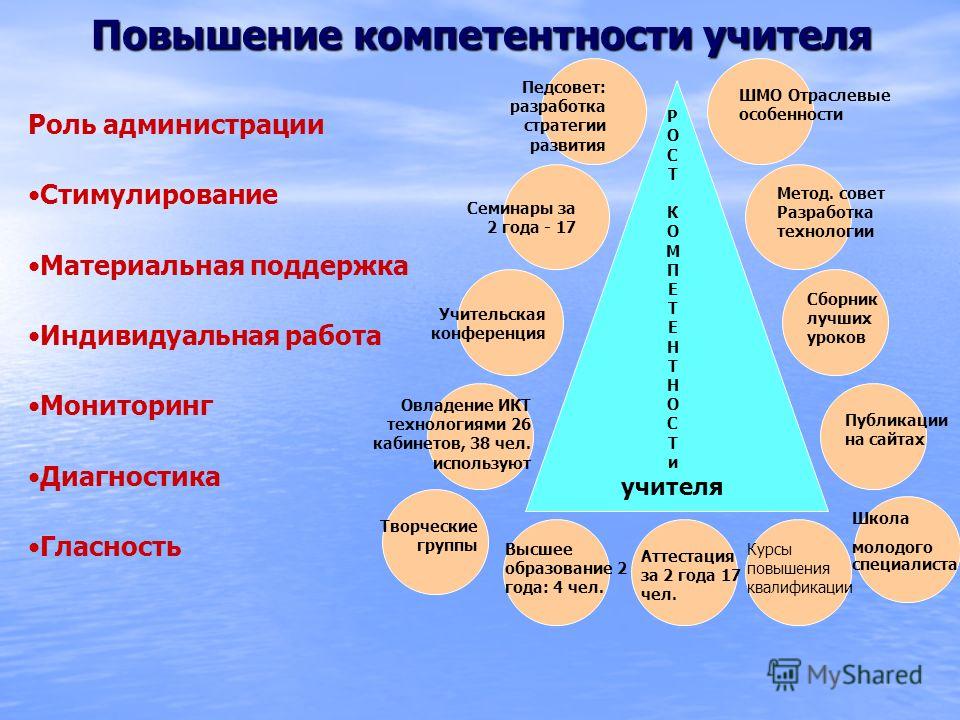 Компетентность преподавателя включает