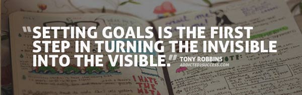 Setting Goals Tony robbins Quote