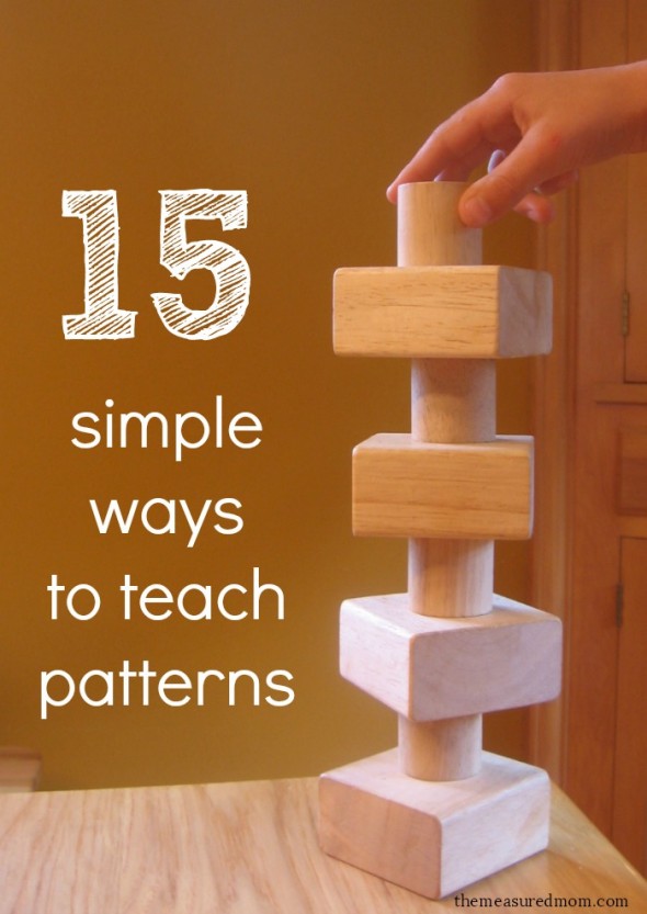 Looking for pattern activities for kindergarten or preschool? Find 15 simple and fun pattern activities... with free printables! 