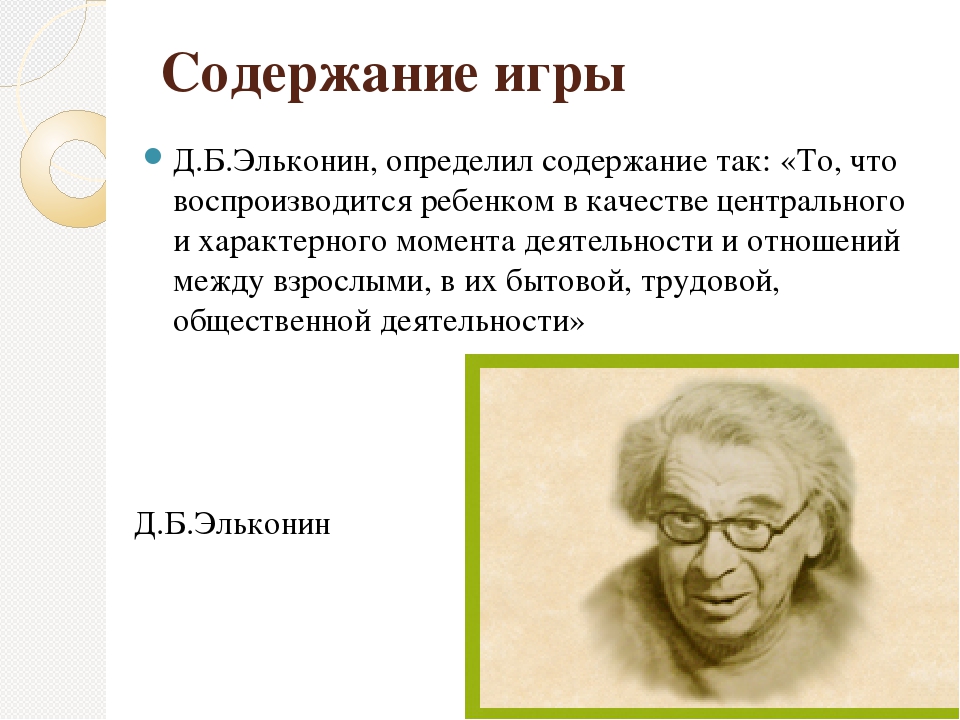 Уровни сюжетно ролевой игры по эльконину