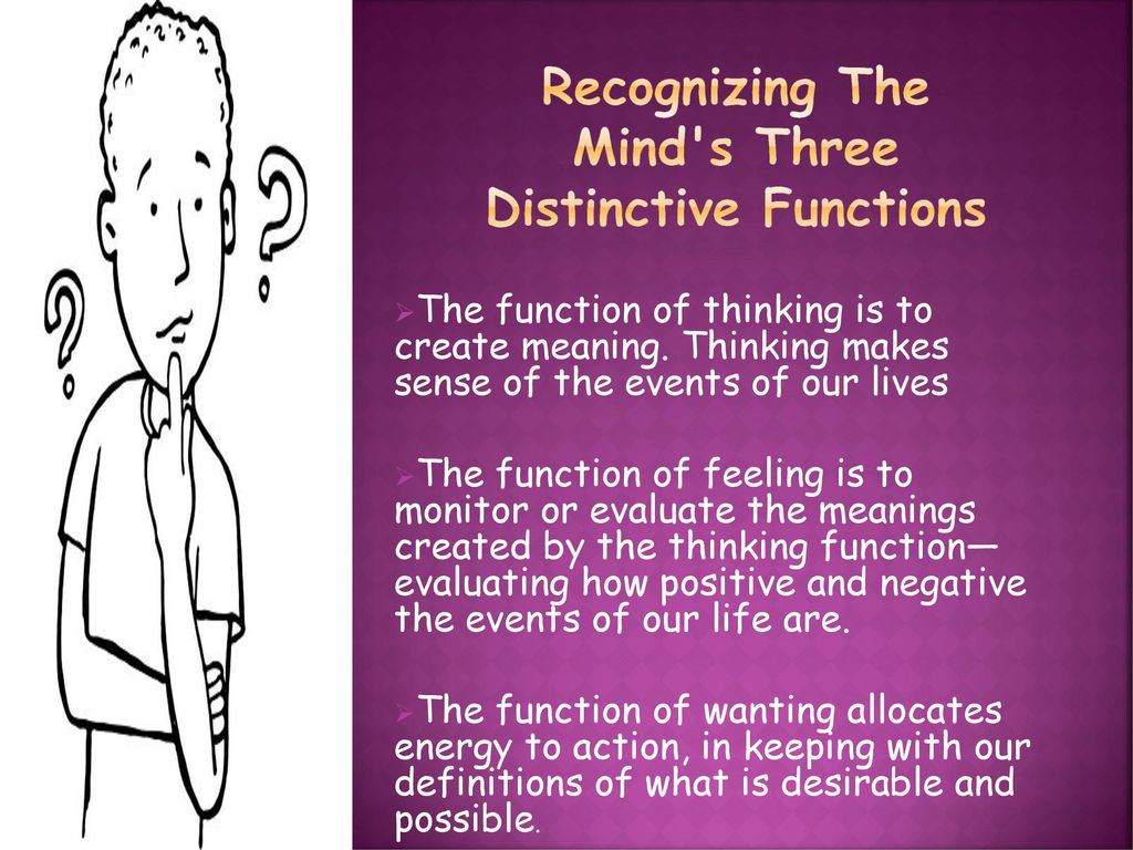 Recognizing The Mind s Three Distinctive Functions