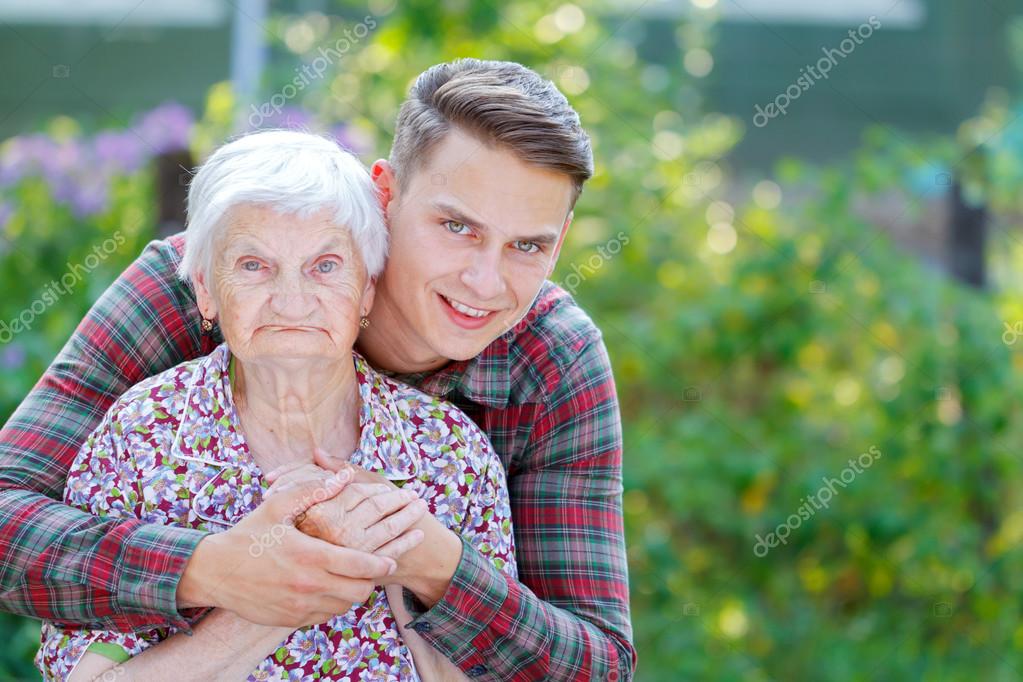 depositphotos 97674674 stock photo grandmother and grandson