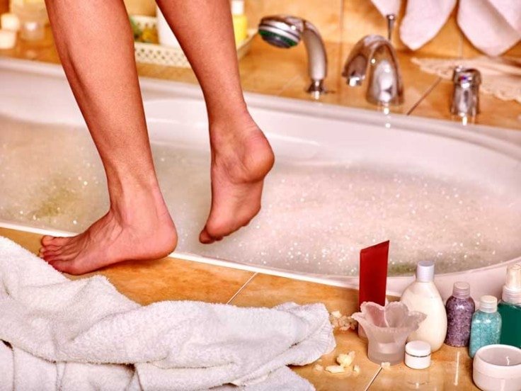 Tension Headache Treatment - Rosemary Oil Foot Bath