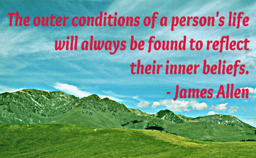 A belief quote by James Allen.