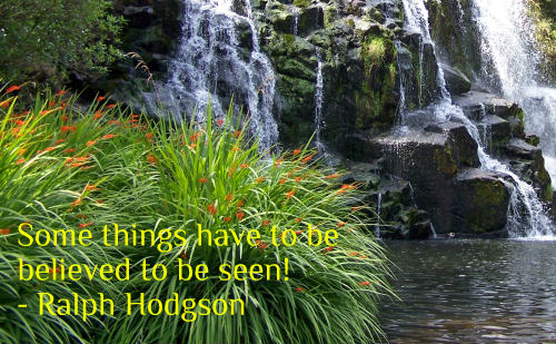 A belief quote by Ralph Hodgson.